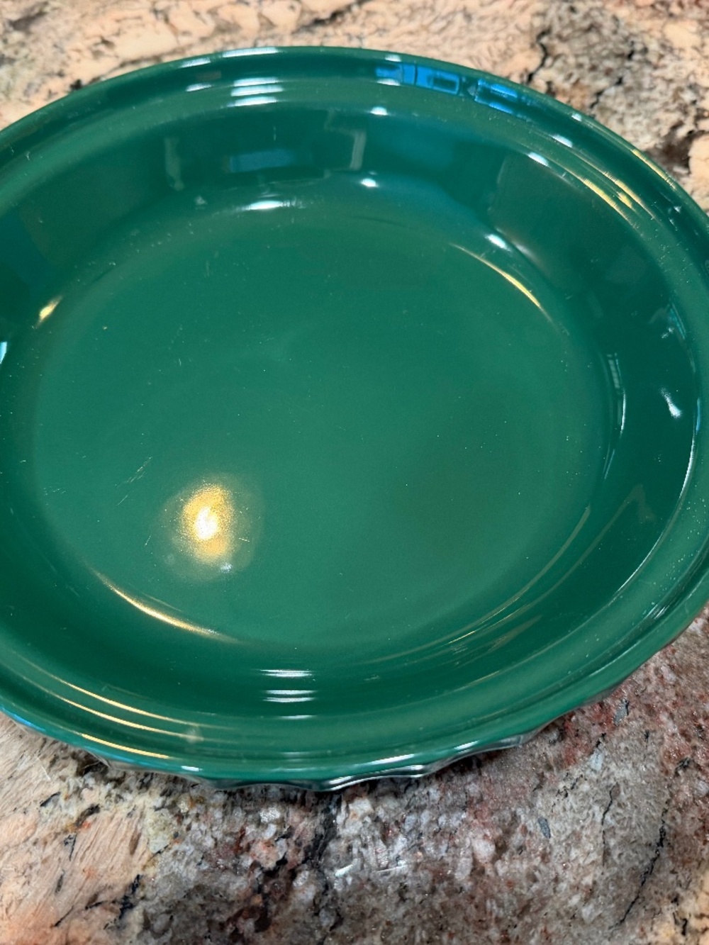 Longaberger Grandma Bonnie 10" pie plate Ivy Green